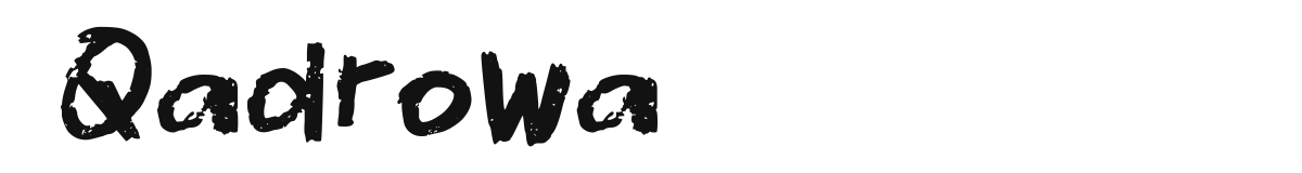 Qadrowa original font preview