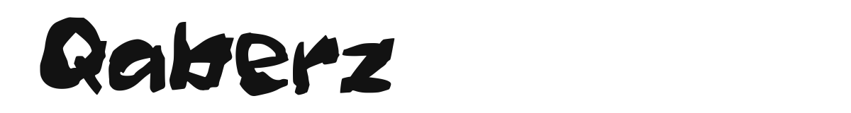 Qaberz font preview