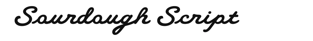 Sourdough Script font preview