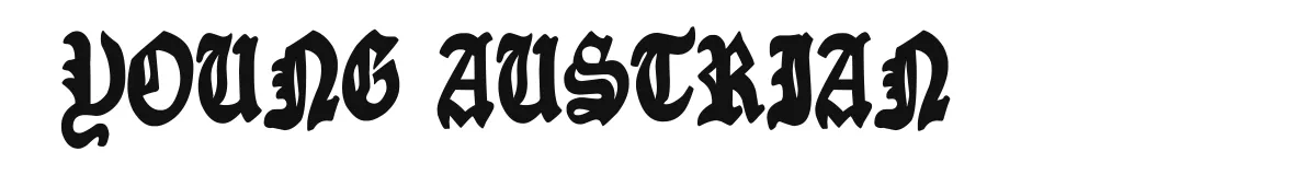 Young Austrian original font preview
