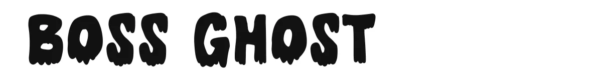Boss Ghost font preview