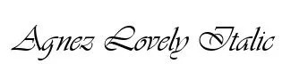 Agnez Lovely Italic