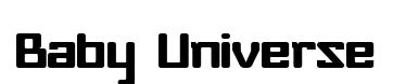 Baby Universe original font preview