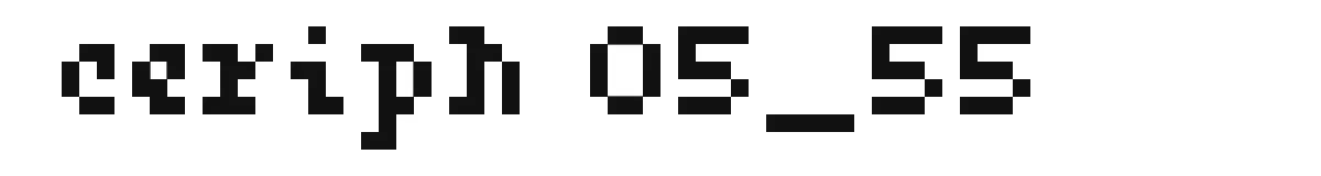 ceriph 05_55 original font preview
