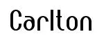 Carlton original font preview