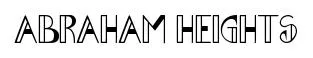 Abraham Heights original font preview