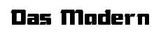 Das Modern original font preview