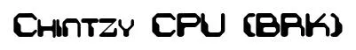 Chintzy CPU (BRK) original font preview