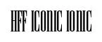 HFF Iconic Ionic original font preview