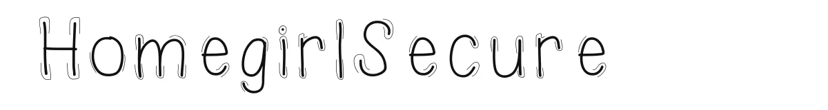 HomegirlSecure original font preview