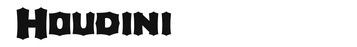 Houdini original font preview