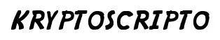 KRYPTOSCRIPTO original font preview