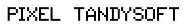 Pixel Tandysoft original font preview