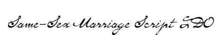 Same-Sex Marriage Script LDO