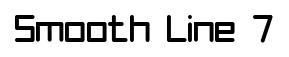 Smooth Line 7 original font preview