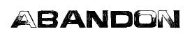 AbandoN original font preview