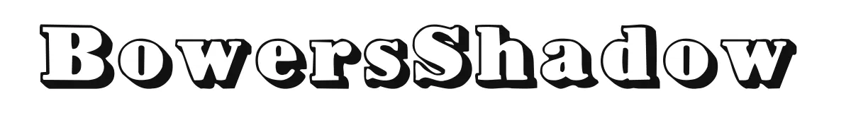 BowersShadow original font preview