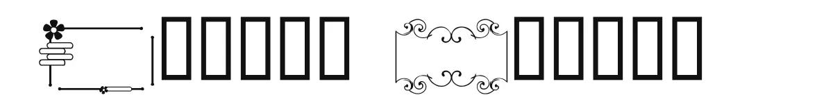 Chay's Frames original font preview