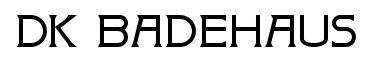 DK Badehaus original font preview