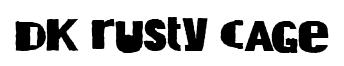DK Rusty Cage original font preview