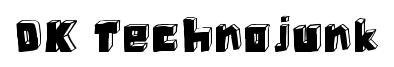 DK Technojunk original font preview