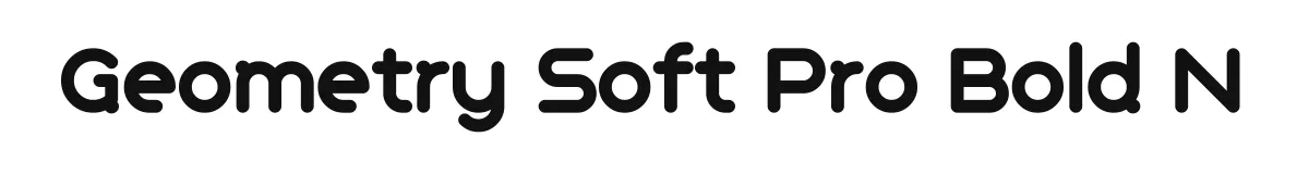 Geometry Soft Pro Bold N original font preview