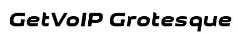GetVoIP Grotesque Italic preview
