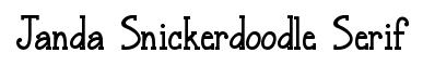 Janda Snickerdoodle Serif original font preview