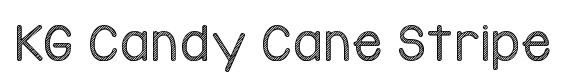 KG Candy Cane Stripe original font preview