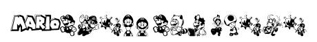 Mario and Luigi original font preview