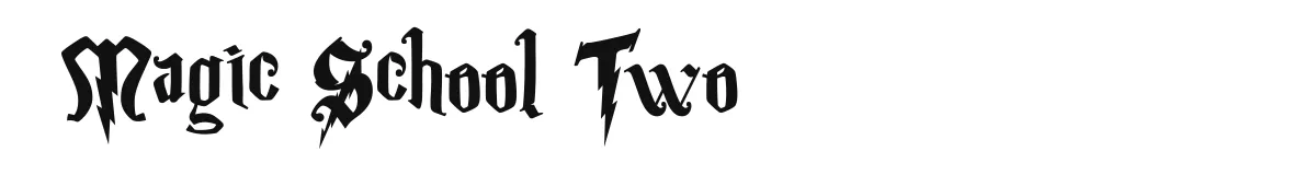 Magic School Two original font preview