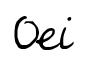 Oei original font preview