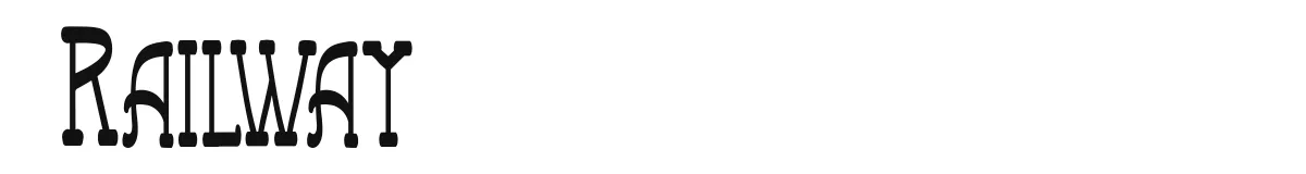 Railway font preview