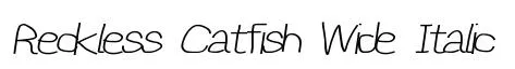 Reckless Catfish Wide Italic