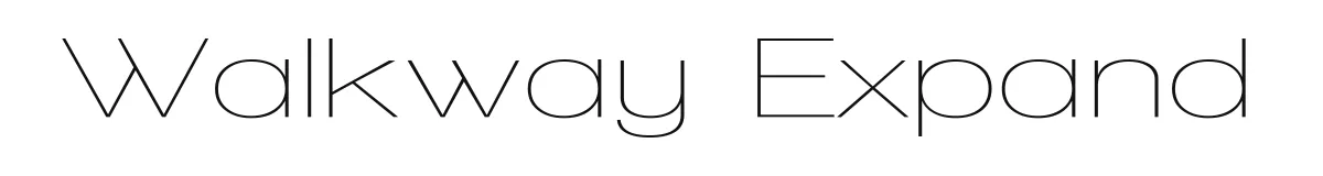Walkway Expand original font preview