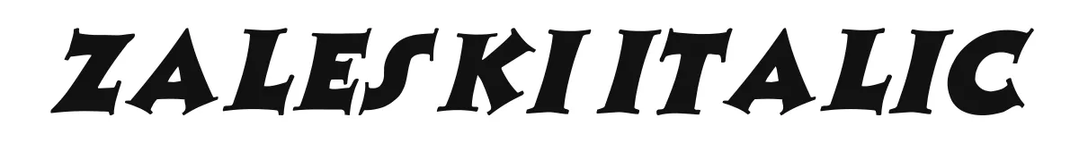 Zaleski Italic original font preview