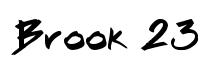 Brook 23 original font preview