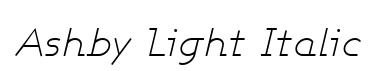 Ashby Light Italic