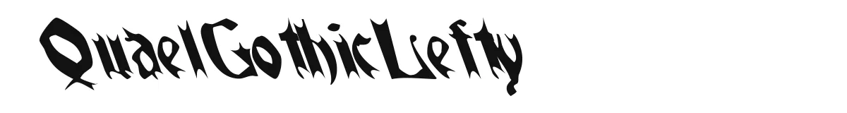 QuaelGothicLefty original font preview