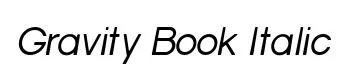 Gravity Book Italic