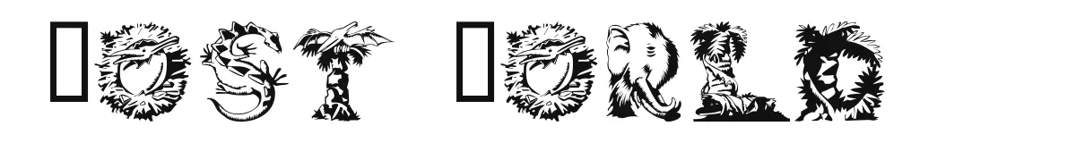Lost World original font preview
