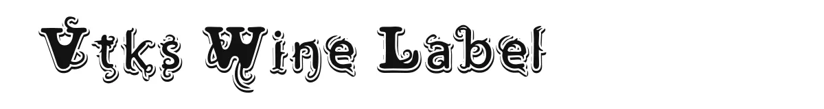 Vtks Wine Label font preview