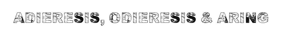 Adieresis, Odieresis & Aring font preview
