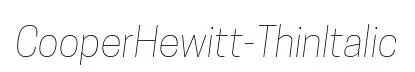 CooperHewitt-ThinItalic