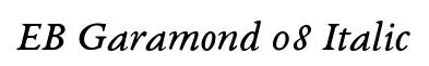 EB Garamond 08 Italic