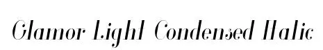 Glamor Light Condensed Italic