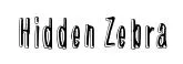 Hidden Zebra original font preview