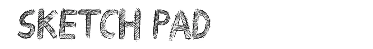 Sketch Pad original font preview