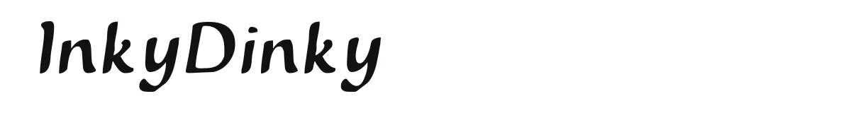InkyDinky original font preview