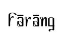 Farang original font preview